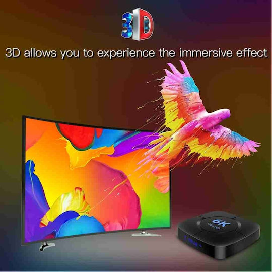 TV Box GEDA005696603AR 6K UHD with WiFi 4GB RAM and 64GB Storage Space with Operating System Android 12.0