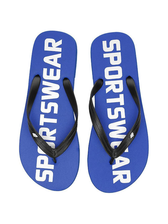 4F Men's Flip Flops Blue