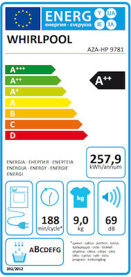 Whirlpool Στεγνωτήριο 9kg A++