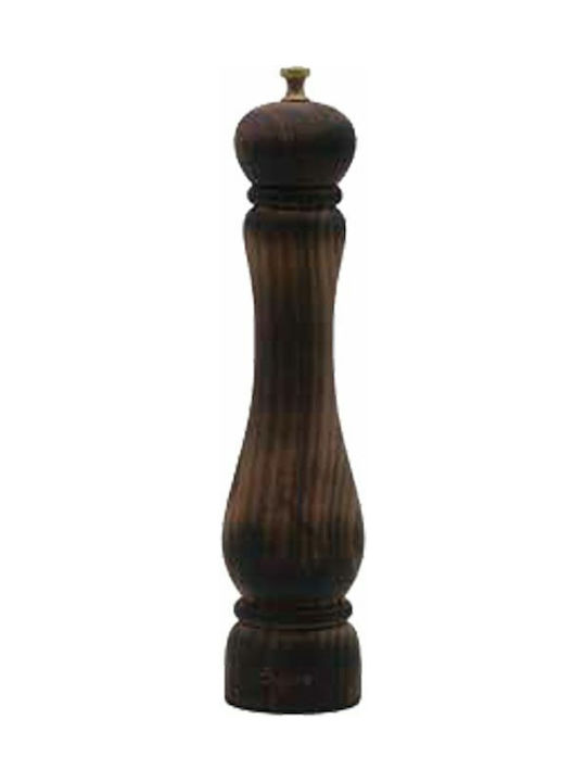 Manual Wooden Pepper Mill 25cm Brown