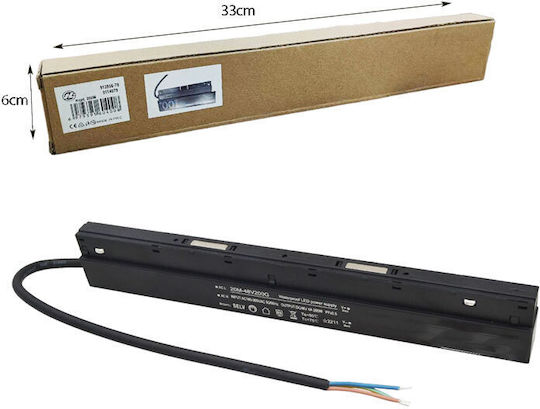 LED Power Supply Magnetic Track Power 200W with Output Voltage 48V