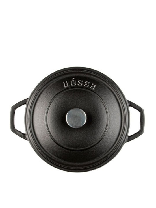 Hosse Solagio Deep Pot made of Cast Iron 20cm Black Onyx