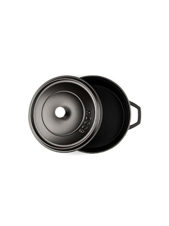 Hosse Solagio Ρηχή Κατσαρόλα από Μαντέμι 26cm Black Onyx