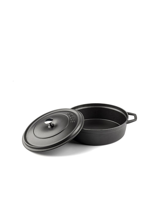 Hosse Solagio Ρηχή Κατσαρόλα από Μαντέμι 26cm Black Onyx