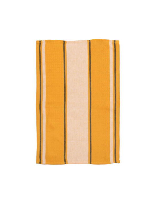 Viopros Chef Tea Towel from 100% Cotton in Yellow Color 40x60cm 2pcs