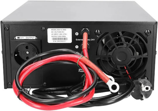 Extralink Piorun Invertoare Unda Sinusoidală Pură Putere 2000W Cu Tensiune De Intrare 24V Cu O Singură Fază EX.31148