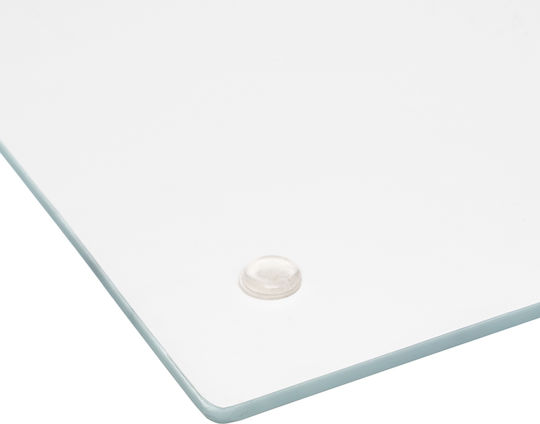 Atmosphera Rectangular Glass Chopping Board White 30x40cm