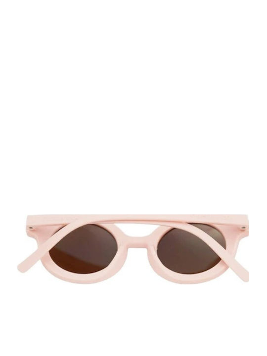 Grech & Co Στρογγυλά Παιδικά Γυαλιά Ηλίου με Polarized Φακό Ροζ