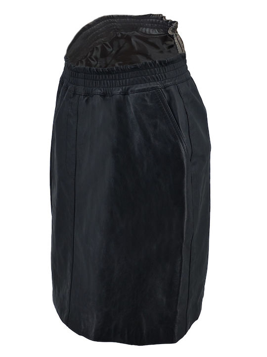 Dermatina 100 Leather Skirt in Black color