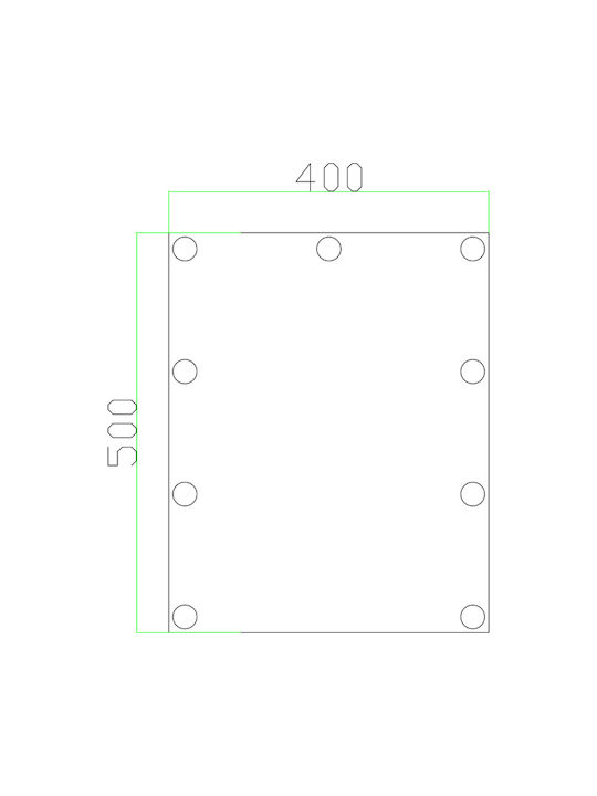 Eurolamp Καθρέπτης Μπάνιου Led από Μέταλλο 40x50cm Λευκός