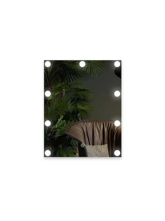 Eurolamp Καθρέπτης Μπάνιου Led από Μέταλλο 40x50cm Λευκός