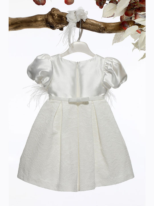 Mi Chiamo Ecru Baptism Dress made of Lace