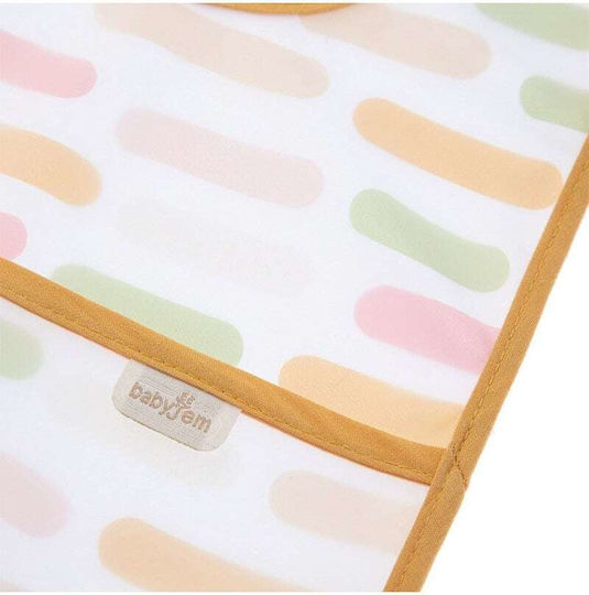 Baby Jem Bib Fabric with Pocket Pastel Stripes