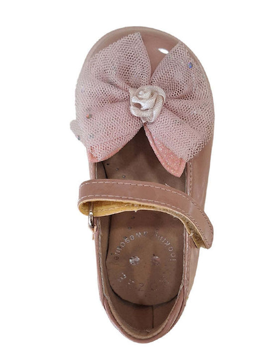 Kids Ballerinas with Hoop & Loop Closure Pink