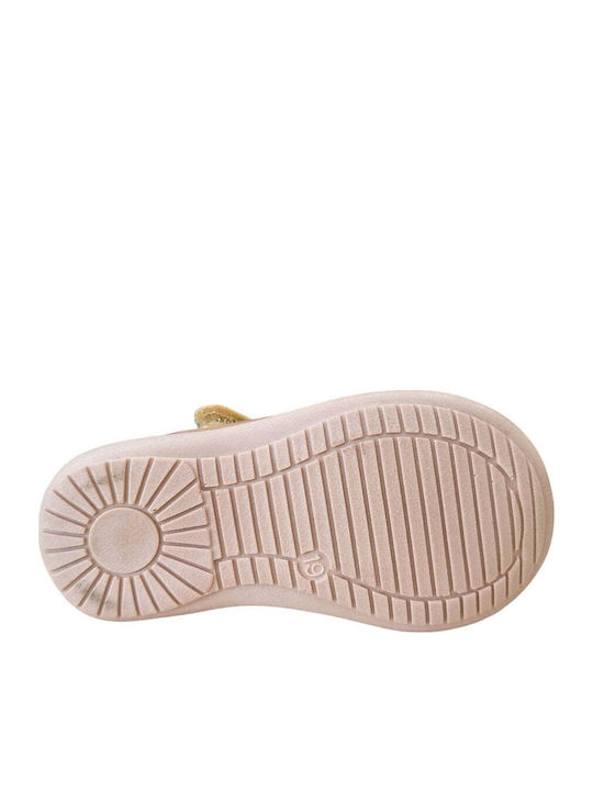 Kids Ballerinas with Hoop & Loop Closure Pink