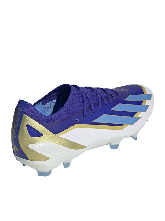 adidas X Crazyfast Elite Messi Football Shoes with Cleats Lucid Blue / Blue Burst / Cloud White