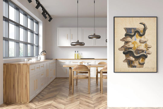 Vase Decorated Gemälde Kunststoff 60x90cm