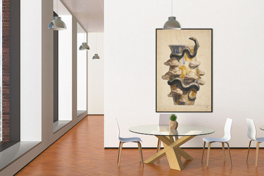Vase Decorated Gemälde Kunststoff 60x90cm