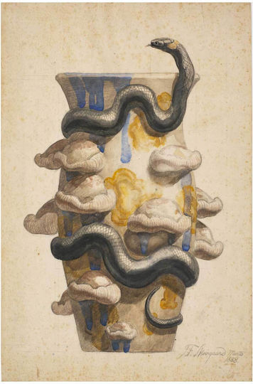 Vase Decorated Gemälde Kunststoff 60x90cm