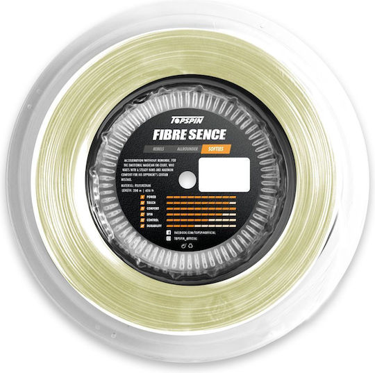 Topspin Tennis Racket String Beige 200m, Φ1.28mm