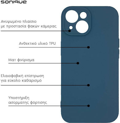 Sonique Back Cover Silicone Navy Blue (Galaxy A15)