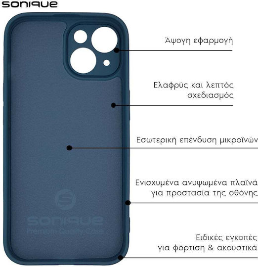 Sonique Back Cover Silicone Navy Blue (Galaxy A15)