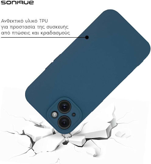 Sonique Back Cover Silicone Navy Blue (Galaxy A15)