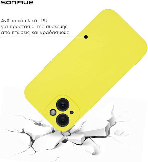 Sonique Back Cover Silicone Yellow (Galaxy A15)