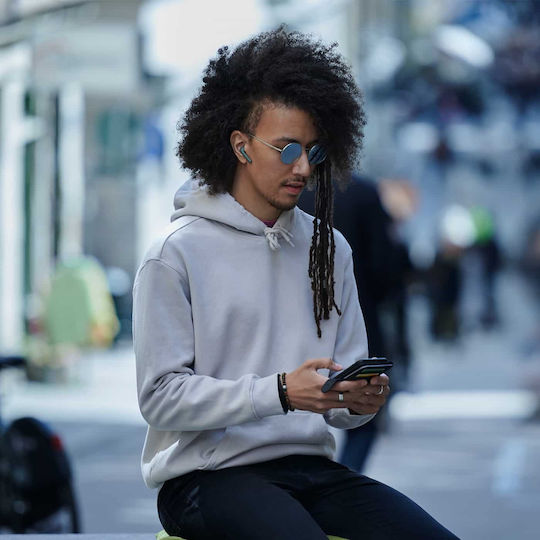 Defunc True Lite Earbud Bluetooth Handsfree Ακουστικά με Αντοχή στον Ιδρώτα και Θήκη Φόρτισης Λευκά