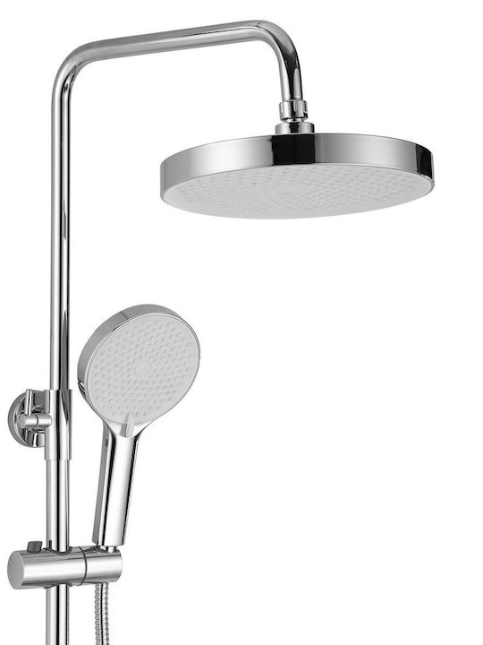 Rea Veneta Shower Column with Mixer Silver