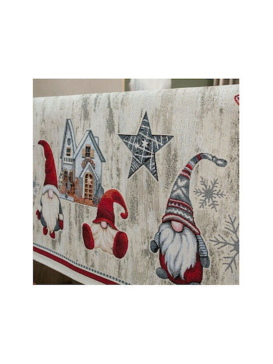 Teoran Christmas Tablecloth Square Fabric L100xW100cm 1pcs