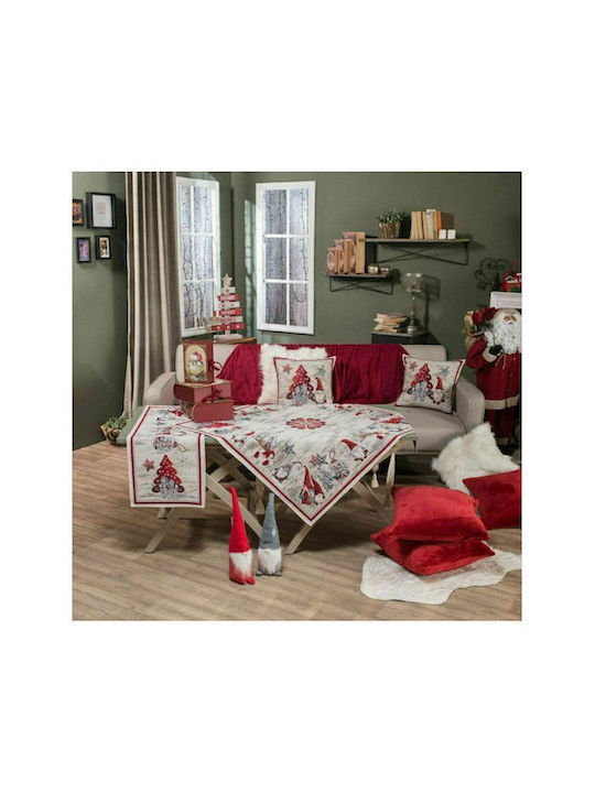 Teoran Weihnachtlich Tischtuch Quadrat Stoff L100xB100cm.