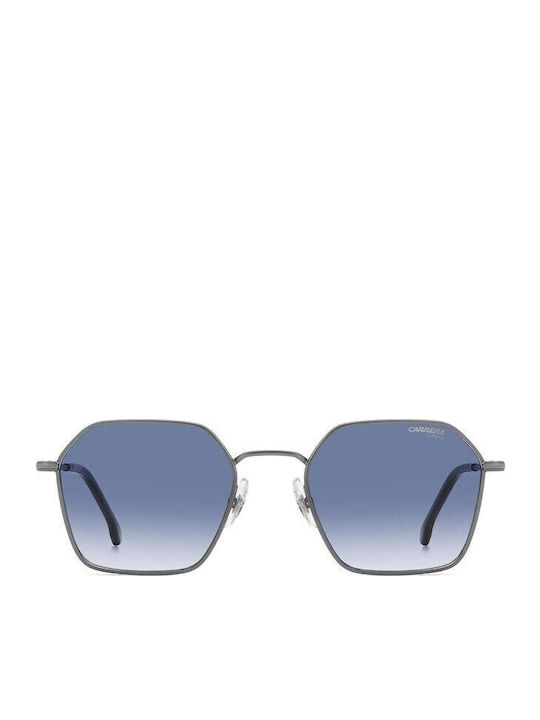 Carrera Unisex Sunglasses with Silver Metallic Frame and Grey Gradient Lens 334/S R81/08