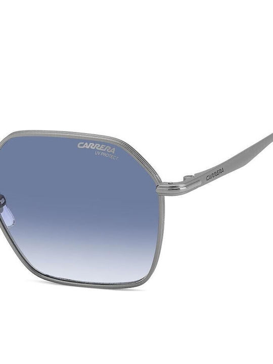 Carrera Unisex Sunglasses with Silver Metallic Frame and Grey Gradient Lens 334/S R81/08