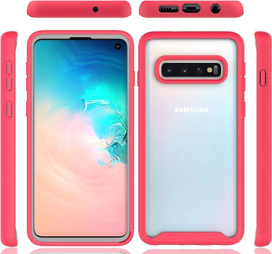 Starry Sky Solid Color Series Shockproof Back Cover Plastic / Silicone Black (Galaxy S10)
