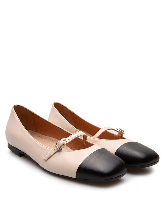 Labrini Damen Ballerinas in Weiß Farbe