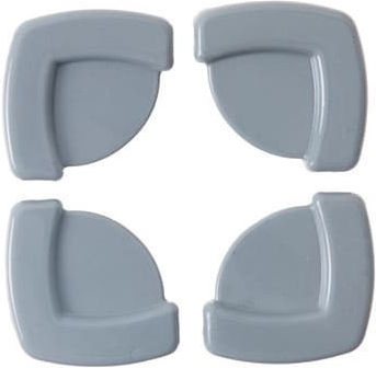 Baby Jem Colț de protecție cu autocolant din Plastic în Culoare Gri 4buc