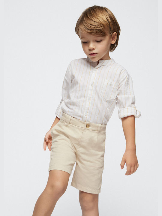 Mayoral Kids Set with Shorts Summer 2pcs beige