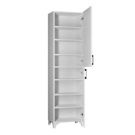 Megapap CHARLIE Floor Bathroom Column Cabinet L49xD31.8xH173.9cm White