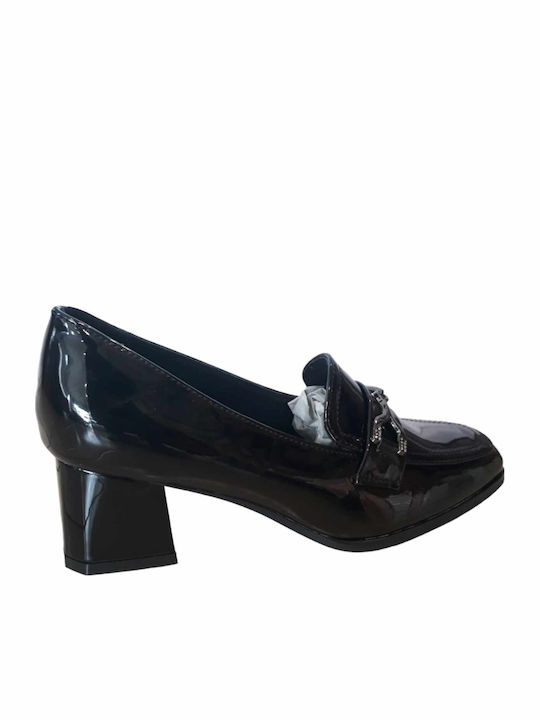 Pumps mit flachem Absatz Schwarz