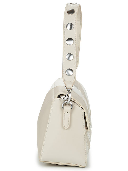 Leather Women's Bag Shoulder Beige
