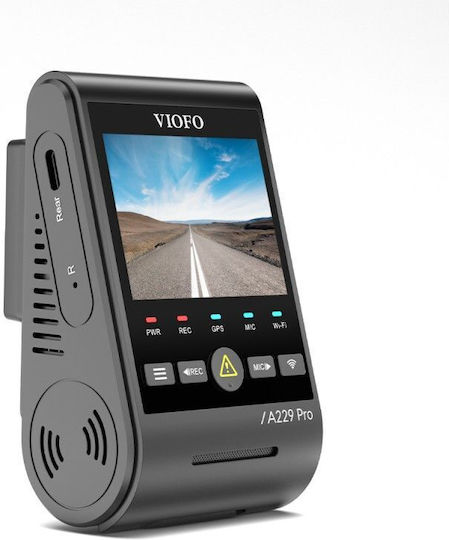 Viofo A229 Pro 4K Windshield Car DVR, 2.4" Display