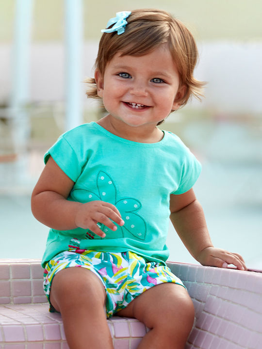 Mayoral Kids Set with Shorts Summer 2pcs Turquoise