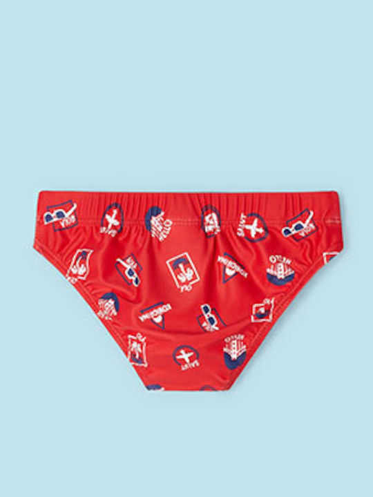 Mayoral Kids Swimwear Swim Briefs Orange