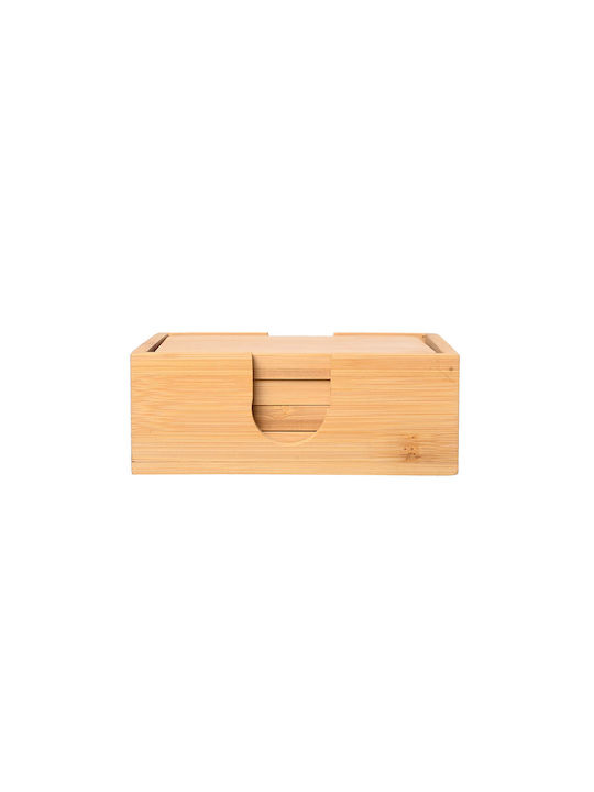 Estia Bamboo Essentials Сервизи За Чаши Дървени Със Стойка Бежови 11x11см 5 Бройки Estia Bamboo Essentials Сервизи За Чаши Дървени Със Стойка Бежови 11x11см 5 Бройки