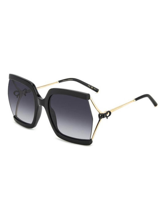 Carolina Herrera Women's Sunglasses with Black Plastic Frame and Black Gradient Lens HER 0216/G/S 2M2/9O