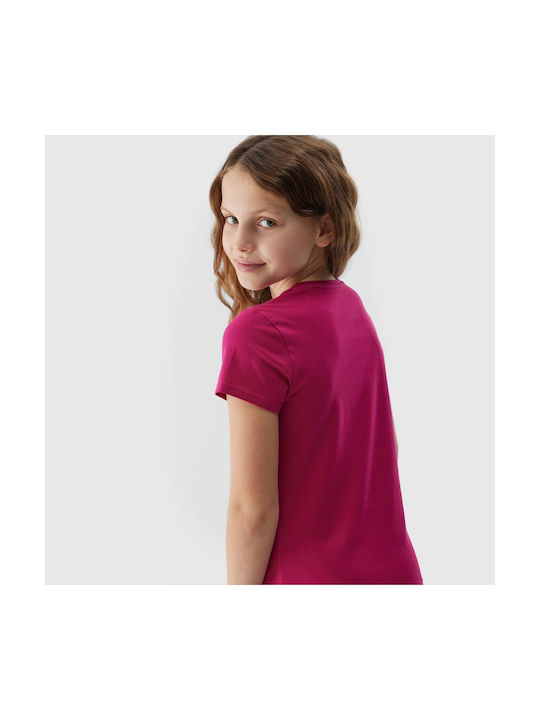 4F Tricou pentru copii Fuchsia