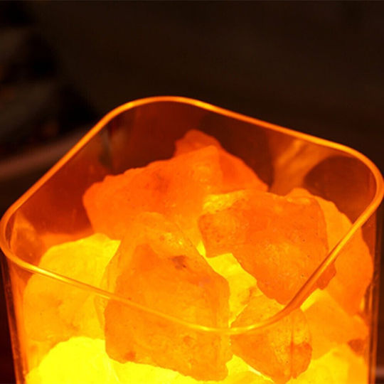 Decorative Lamp Himalayan Salt Black