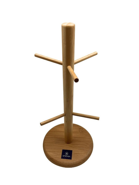 Βάση για Κούπες Ξύλινη 16x36x35εκ. Καφέ