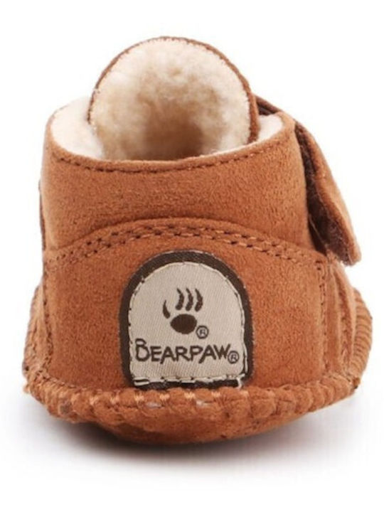 Bearpaw Βρεφικά Παντοφλάκια Αγκαλιάς Καφέ
